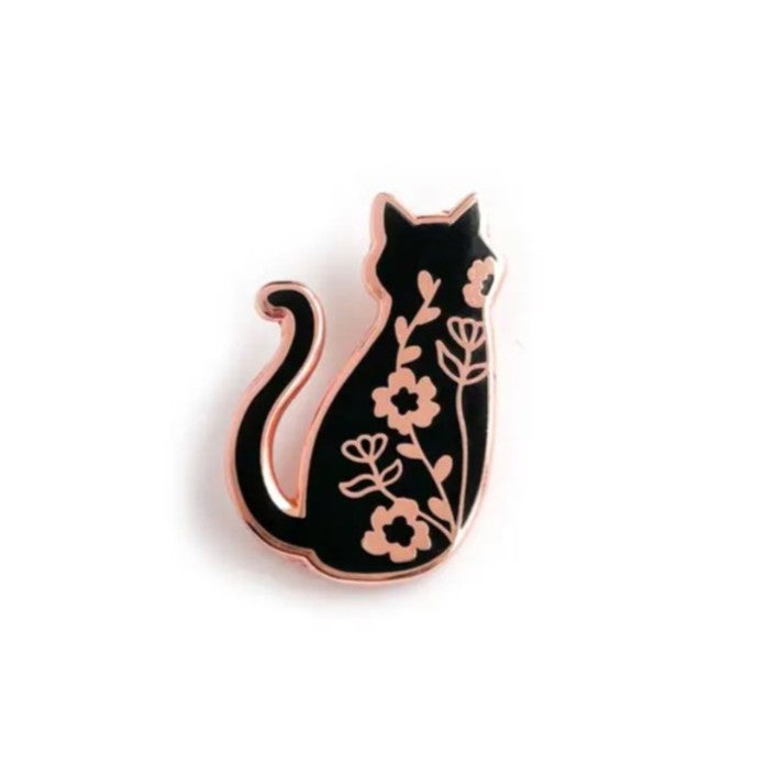 floral familiar enamel pin