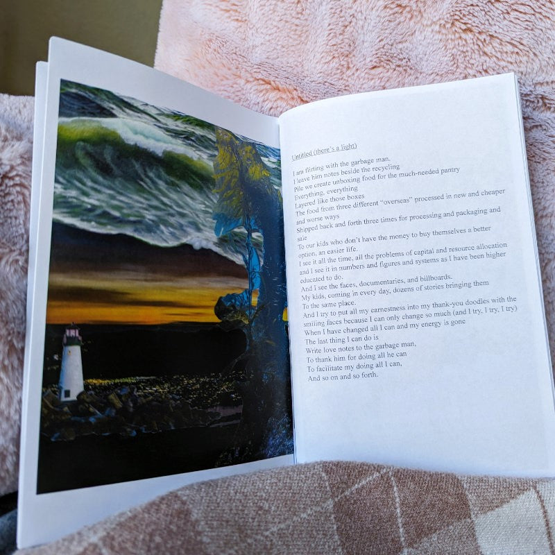 printed zine containing poetry and other art pieces