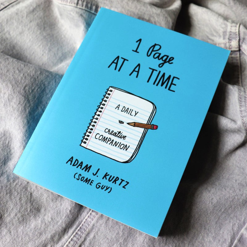 the book "one page at a time: a daily creative companion" by adam j kurtz