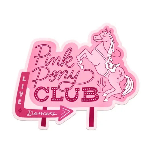pink pony club sticker